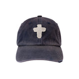 TWILL FADED RANDOM STITCH EMBROIDERY パッチウォッシュボールキャップ