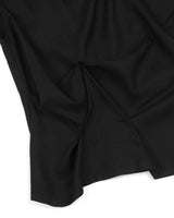 Pinched Sleeveless _ BLACK