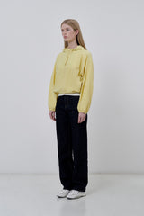 KIRSH PLAIN INCISION WOVEN WINDBREAKER [LIGHT YELLOW]