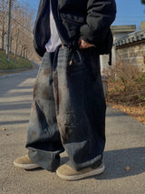Oil Washed Vintage Wide Pants