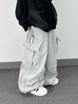 rugged fleece big balloon pants