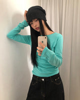 Deni Slim-Fit Basic Plain T-Shirt (5 Colors)