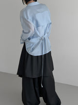 Yunseul Flare Belt Strap Shirt