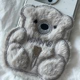 SUN CASE PATCH COZY BEAR GRAY (GLOSSY SILVER)