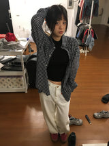 easy check shirt (2color)