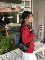 Wire Eyelet Hobo Bag (4color)