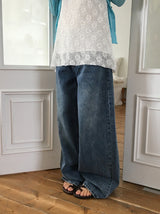 Tabby Summer Wide Denim Pants