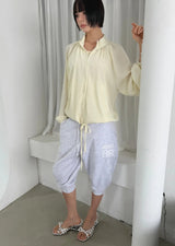 LIGHT SHIRRING JUMPER