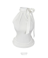 Florence drape ribbon top (2color)