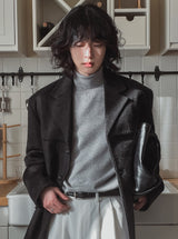 Line wool loose fit blazer