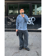 スウーウォッシュ加工ワイドデニムパンツ