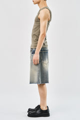 Milky Bermuda Denim Shorts