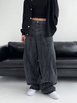 [MADE] Reversed Pocket Wide Denim Pants (W)