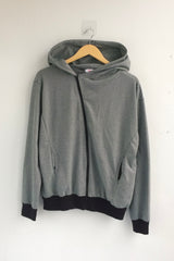 Unbalanced Pinstrip Hooded Zip-Up