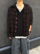 Moro Dual Layered Henley Neck Long Sleeve 4C