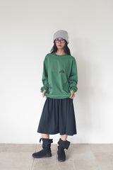 FLARE RIB SKIRT (CAHRCOAL)