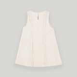 Cream Ruffle Mini Dress