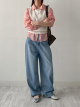 Nana See-through Round Neck Vest