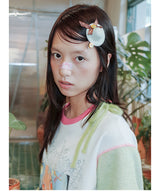 UnsocialNight オリジナル Little Hat リボン3色 スウィートヘアクリップ
