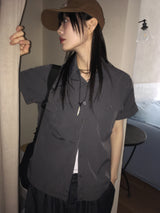 [MADE] Datone overfit nylon short sleeve shirt