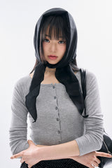 Lorric cropped button tee