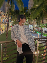 ASCLO College Linen Check Shirt (2color)