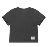 CILLIN STRIPE EYELET POINT HALF T (2Color)