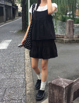 センリ レース ピンタック バンディング ミニ スカート