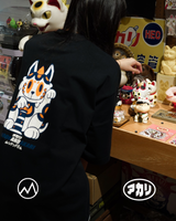 マネキ‐カイジュウブラック Tシャツ (BLK)