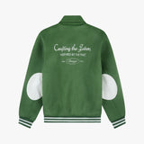 Stranger Regular Fit Str Varsity Jacket (Green)