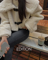 【MADE】big collar boa jacket