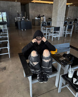 Bohemian damage pants