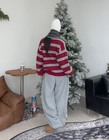Cent Wool Haji Stripe Cardigan