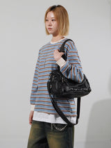 (UNISEX) マルチポケットヴィンテージクロスバッグ