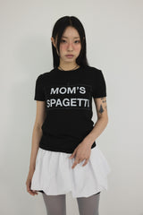 マムズスパゲッティエディットTシャツ ( ブラック )