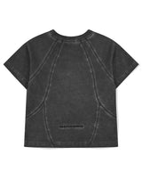 カーベッドシームクロップT (CHARCOAL)-グランジ