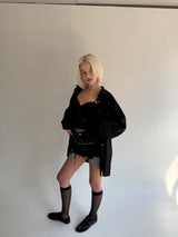 ボヘミアンカットオフシャツ
