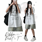 valet ribbon short sleeve T-shirt