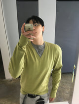 No.1627 C layered V KNIT (4color)