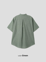 No.1248 S check over half SHIRT (3color)