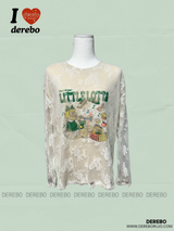 フィナーレレイヤードレースロングスリーブTシャツ