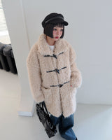 Half fur coat of soft tteokbokki