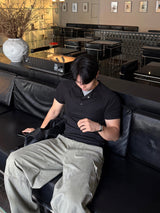 スナップ レイヤード マッスル ショートスリーブ Tシャツ