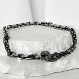 ss-black line original chain necklace_10mm