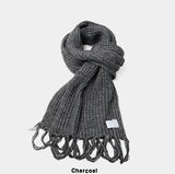 [wool20%] エリーボカシウェービングマフラー