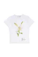FLOWER CROP TOP (WHITE)