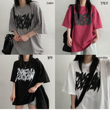 ブラーテクストショートスリーブドtシャツ