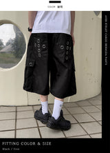 Aver Eyelet Cargo Bermuda Pants