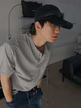 ASCLO エバーヘンリーネック半袖Tシャツ (4color)