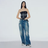 Paisley-print silk scarf top